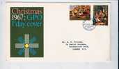 FDC Great Britain - Christmas 1967 - 1952-1971 Dezimalausgaben (Vorläufer)