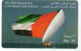 Télécarte Téléphone UAE Emirats Arabes Unis 30th National Day - Bateau Voilier Régates Course Drapeau Flag ... - Verenigde Arabische Emiraten