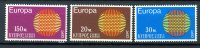 Chypre** N° 324 à 326- Europa 1970 - 1970
