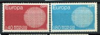 France ** N° 1637/1638 - - Europa 1970 . - 1970