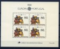 (CL 45 B) Portugal  ** Bloc 58  - Europa 1988 - 1988