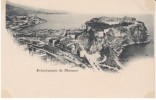 Monaco Aerial View, Castle,  On C1900s Vintage  Postcard - Fürstenpalast