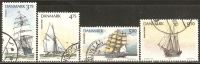 Denmark 1993 Mi# 1057-1060 Used - Training Ships - Usado