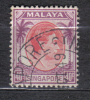 AP164 - SINGAPORE , Giorgio VI : Yvert N. 16   Dent  14 - Singapour (...-1959)