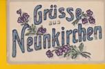 FANTAISIE . GRUSS  AUS NEUNKIRCHEN (67) ; Strass Sur Les Lettres - Autres & Non Classés