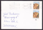 Greece TRAKLION 1999 Cover To KØBENHAVN S. Denmark Burg Castle Naupaktos Stripe W. Vingnette - Covers & Documents