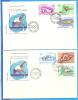 Olympic Games Los Angeles1984.Romania FDC 2X First Day Cover - Ete 1984: Los Angeles