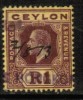 CEYLON   Scott # 241a  F-VF USED - Ceylan (...-1947)