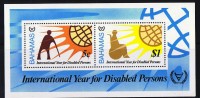 BAHAMAS  1981  International Year Of The Disabled  Souvenir Sheet  MNH ** - 1963-1973 Autonomie Interne