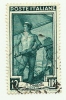 1950 - Italia 640 Lavoro V20 - Filigrana Lettere E Ruota III, - Abarten Und Kuriositäten