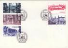 Enveloppe Avec Cachet " Hudiksvall 4.6.1980 Hälsingland Timbres De Carnet 1090 à 1094 - Brieven En Documenten