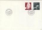 Enveloppe Avec Cachet " Stockholm 22.4.1980 Utgivnings Dagen Timbres 1085 Et 1086 - Storia Postale