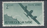 1946 SAN MARINO POSTA AEREA VEDUTE 2 £ MH * - RR8767 - Posta Aerea