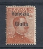 1918-19 VENEZIA GIULIA 20 C Varietà MH * - RR8775 - Venezia Giulia