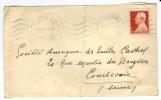 Timbre MONACO  Lettre 1948 - Marcophilie