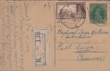 Br India King George V, Postal Card, Registered, Bearing KG VI  4 An, Train, India As Per The Scan - 1911-35  George V