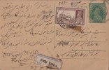 Br India King George Vl, Postal Card, Registered, Bearing 4 An Train, India As Per The Scan - 1936-47 King George VI