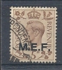 1943-47 OCC. INGLESE USATO MEF 5 P - RR8786-2 - Britische Bes. MeF