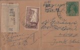 Br India King George VI, Postal Card, Registered, Various Postmark, Train, Locomotive, India As Per The Scan - 1936-47 King George VI