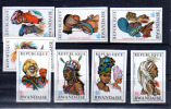 Coiffes Africaines I, 301 / 308 Nd**, Prix 8 € - Nuovi