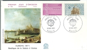 France EUROPA 1971 - Basilique De La Salute à Venise, FDC - 1971