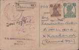 Br India King George VI, Postal Card, Registered, India As Per The Scan - 1936-47 Roi Georges VI