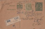 Br India King George V, Postal Card, Registered, India As Per The Scan - 1911-35 Roi Georges V