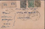 Br India King George V, Bearing On Post Card, Registered, India As Per The Scan - 1911-35 Koning George V