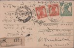 Br India King George VI, Postal Card, Registered, India As Per The Scan - 1936-47 King George VI