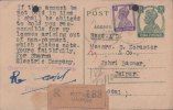 Br India King George VI, Postal Card, Registered, India As Per The Scan - 1936-47 King George VI