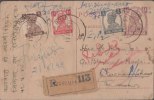 Br India King George VI, Postal Card, Registered, India As Per The Scan - 1936-47 Roi Georges VI