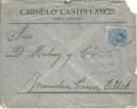 MURCIA CC A ESTADOS UNIDOS FRANQUEO ALFONSO XIII MEDALLON DE 25 CTS - Storia Postale