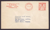 Great Britain E.S. & Co., COPTHALL HOUSE Meter Stamp Cancel No. 225 Cover LONDON 1937 To SAINT AMARIN France - Briefe U. Dokumente