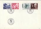 Enveloppe Avec Cachet " Stockholm  18.11.1980 Nobelpristagare 1920 Timbres De Carnet 1110a Et 1112a - Storia Postale