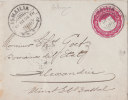 EGYPTE  BEL ENTIER POSTAL  POUR ALEXANDRIE  CACHET D'ARRIVEE  1896 - 1915-1921 Protettorato Britannico