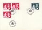 Enveloppe Avec Cachet " Stockholm  19.6.1976 Kungabröllop Timbres 925,926 Et 925aa De Carnet - Briefe U. Dokumente