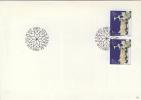 Enveloppe Avec Cachet " Stockholm  18.11.1980 Julpost 1980 Timbres De Carnet 1115a - Covers & Documents
