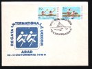 Canoe Rowing 1986 Special  Cover Oblit.concordante Arad Romania. - Canoa