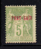 French Offices - Port Said MH Scott #5 Peace And Commerce - Unused Stamps