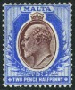 Malta #35 Mint Hinged 2-1/2p Ultra & Brown Violet King Edward VII From 1904 - Malte (...-1964)