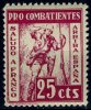 GUERRA CIVIL, ZONA NACIONAL, TENERIFE**, PRO COMBATIENTES, ESCASO - Spanish Civil War Labels