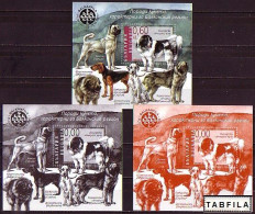 BULGARIA - 2010 - Chiens - 3 Bl - Normal Et 2 Souvenir Sans Valeure - Ongebruikt