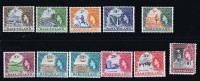 BASUTOLAND 1961   Elizabeth II Definitives  Rand Values Complete Set Mint  Lightly Hinged   SG 69-79, 90 - 1933-1964 Crown Colony