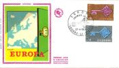 FRENCH ANDORRA  EUROPA CEPT 1968   FDC - 1968