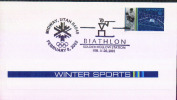 Estados Unidos 2002 Cover Winter Sports. Ice Hockey, BIATHLON, Soldier Hollow Station - Jockey (sobre Hielo)
