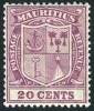 Mauritius #178 Mint Hinged 20c Coat Of Arms From 1925 - Mauricio (...-1967)