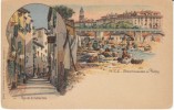 Nice France, Laundry Washerwomen At Paillon River, Rue De La Vieille Ville Old Town On C1900s Vintage Postcard - Straßenhandel Und Kleingewerbe