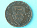 1877 - ONE TWELFTH OF A SHILLING - KM 8 ( For Grade, Please See Photo ) ! - Jersey