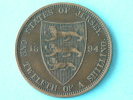 1894 - ONE TWELFTH OF A SHILLING - KM 8 ( For Grade, Please See Photo ) ! - Jersey