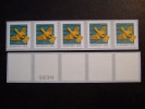 U.S. 2011. SC#4495. ART DECO BIRD NONPROFIT, NON DENOMINATED STRIP WITH NUMBER (photo Is Example)  MNH**   (P33-020) - Unused Stamps